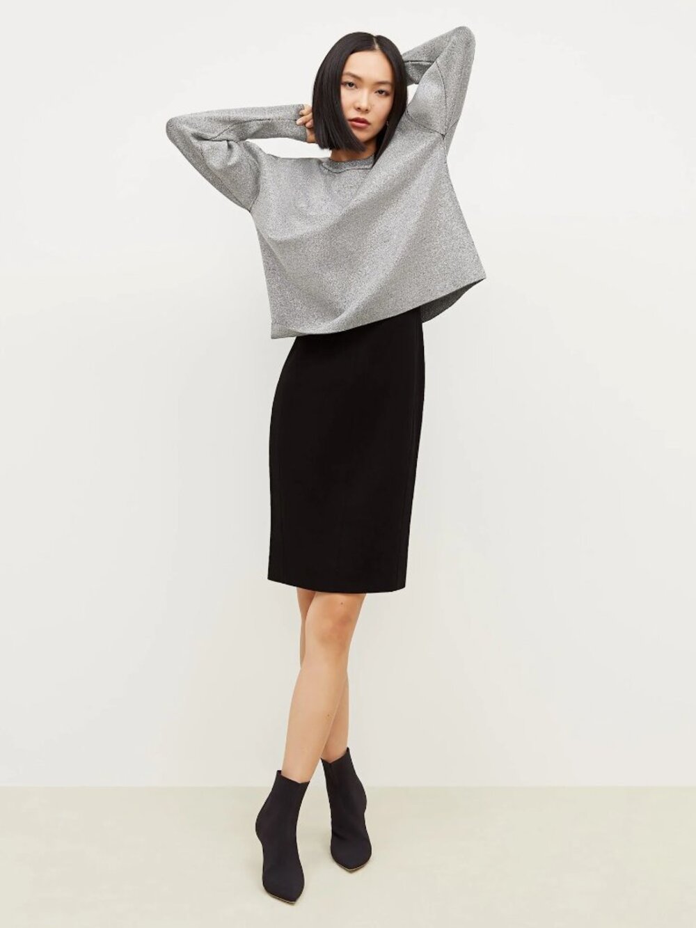 MM LaFleur The Rachel Sheath V-Neck Dress - Ponte - Picture 6 of 10